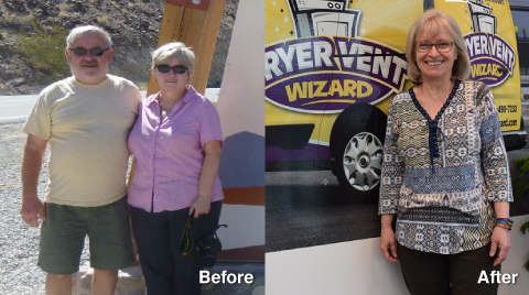 before and after picture of terry